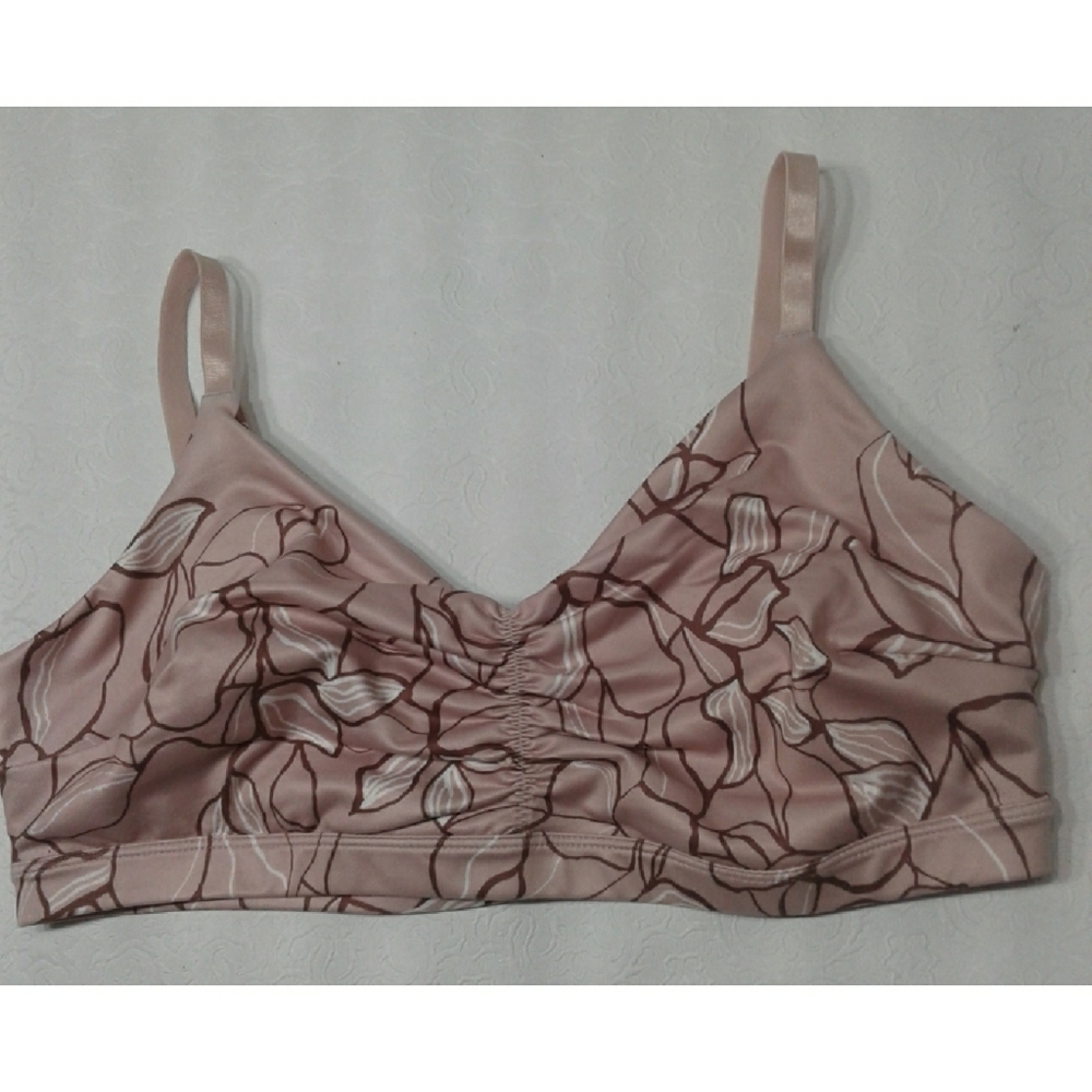 Joy lab sport Bra floral mauve size XL